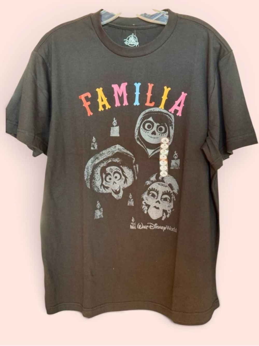Disney Familia Black Adults Graphic T‑Shirt from COCO - NWT